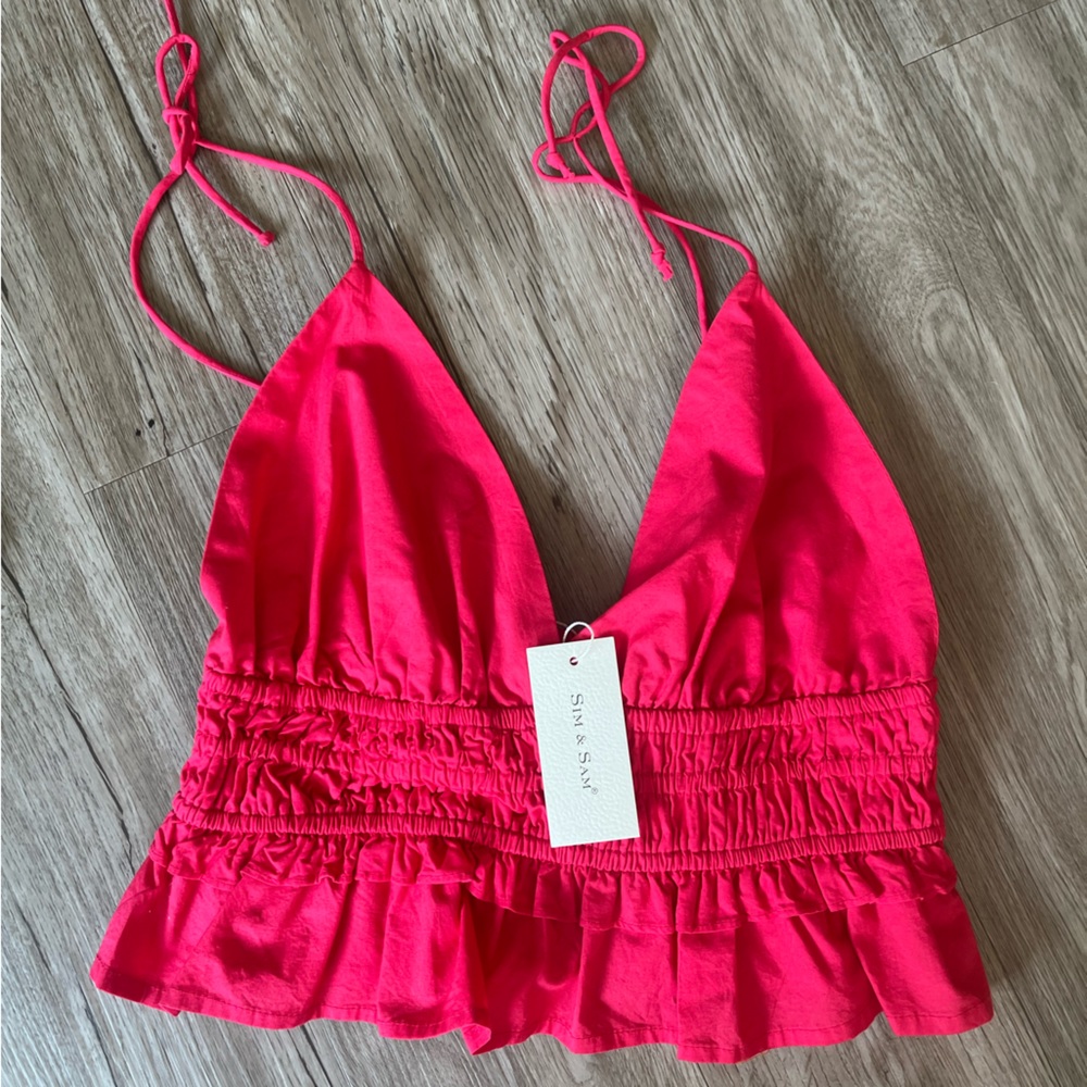 Gorgeous Pink Sexy Strappy Top